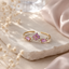 Premium Zircon Pink Daisy Ring