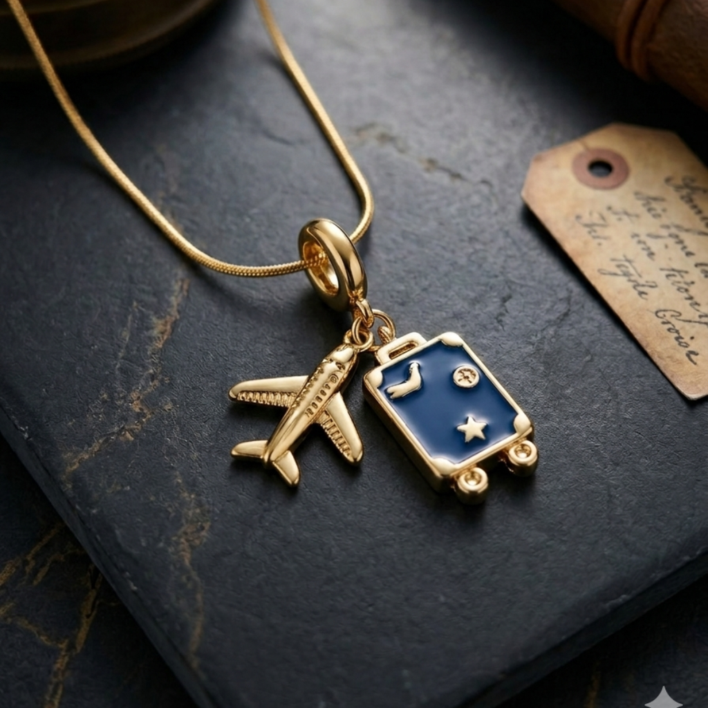Anti-Tarnish Travel Bag Necklace (Gold)