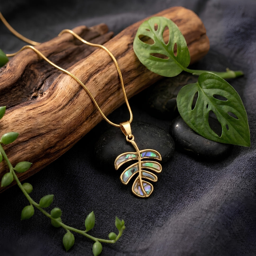 Anti-tarnish Leaf Charm Necklace