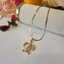 Turtle Charm Necklace (Beige)